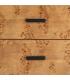 MESITA NATURAL-NEGRO DM-METAL 55 X 41 X 55 CM