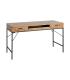 ESCRITORIO NATURAL-NEGRO DM-METAL 140 X 60 X 80 CM