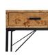 ESCRITORIO NATURAL-NEGRO DM-METAL 140 X 60 X 80 CM