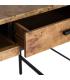 ESCRITORIO NATURAL-NEGRO DM-METAL 140 X 60 X 80 CM