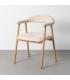 SILLA BRAZOS CREMA TEJIDO-METAL CONTRACT 56 X 50,50 X 76 CM
