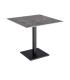 MESA GRIS PIEDRA SINTERIZADA CONTRACT 80 X 80 X 75 CM