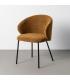SILLA MARRÓN TEJIDO-METAL CONTRACT 56,50 X 56 X 74,50 CM