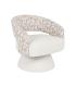 SILLÓN GIRATORIO CREMA-BEIGE 71 X 68 X 72 CM