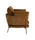 SILLÓN MARRÓN CLARO TEJIDO-METAL 95 X 80 X 79 CM