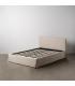 CAMA CANAPÉ BEIGE TEJIDO DORMITORIO 166 X 215 X 96 CM
