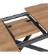 MESA EXTENSIBLE NATURAL DM-METAL SALÓN 160 X 90 X 76 CM