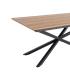 MESA EXTENSIBLE NATURAL DM-METAL SALÓN 160 X 90 X 76 CM