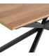 MESA EXTENSIBLE NATURAL DM-METAL SALÓN 160 X 90 X 76 CM