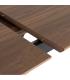 MESA EXTENSIBLE MARRÓN DM-METAL SALÓN 160 X 90 X 76 CM