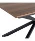 MESA EXTENSIBLE MARRÓN DM-METAL SALÓN 160 X 90 X 76 CM