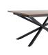 MESA EXTENSIBLE MARRÓN DM-METAL SALÓN 160 X 90 X 76 CM