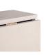 MESA PLEGABLE PLEGABLE NEGRO-CREMA 148 X 71 X 74 CM