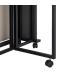 MESA PLEGABLE PLEGABLE NEGRO-CREMA 148 X 71 X 74 CM