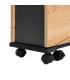 MESA PLEGABLE PLEGABLE NEGRO-NATURAL 148 X 71 X 74 CM
