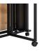 MESA PLEGABLE PLEGABLE NEGRO-NATURAL 148 X 71 X 74 CM