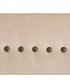 CABECERO BEIGE TEJIDO DORMITORIO 165 X 7 X 130 CM
