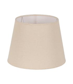 PANTALLA BEIGE TEJIDO ILUMINACIÓN 30 X 30 X 22 CM
