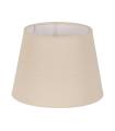 PANTALLA BEIGE TEJIDO ILUMINACIÓN 30 X 30 X 22 CM