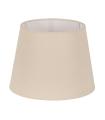 PANTALLA BEIGE TEJIDO ILUMINACIÓN 35 X 35 X 26 CM