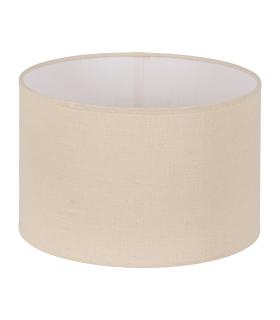 PANTALLA BEIGE TEJIDO ILUMINACIÓN 35 X 35 X 22 CM