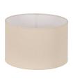 PANTALLA BEIGE TEJIDO ILUMINACIÓN 35 X 35 X 22 CM