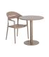 MESA BEIGE METAL SALÓN 70 X 70 X 73 CM