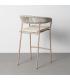 TABURETE APILABLE ACERO-RATTÁN PE 59 X 58 X 100,50 CM