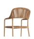 SILLA APILABLE ALUMINIO-RATTÁN PE 57 X 61 X 82 CM