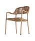 SILLA APILABLE ALUMINIO-RATTÁN PE 57 X 61 X 82 CM