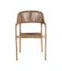 SILLA APILABLE ALUMINIO-RATTÁN PE 57 X 61 X 82 CM
