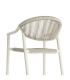 SILLA APILABLE ALUMINIO-RATTÁN PE EXT. 56,50 X 62,50 X 80,50