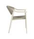 SILLA APILABLE ALUMINIO-RATTÁN PE EXT. 56,50 X 62,50 X 80,50