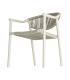 SILLA APILABLE ALUMINIO-RATTÁN PE EXT. 56,50 X 62,50 X 80,50