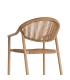 SILLA APILABLE ALUMINIO-RATTÁN PE 56,50 X 62,50 X 80,50 CM