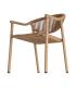 SILLA APILABLE ALUMINIO-RATTÁN PE 56,50 X 62,50 X 80,50 CM