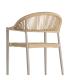 SILLA APILABLE ALUMINIO-RATTÁN PE 56 X 58 X 76 CM