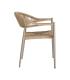 SILLA APILABLE ALUMINIO-RATTÁN PE 56 X 58 X 76 CM