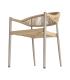 SILLA APILABLE ALUMINIO-RATTÁN PE 56 X 58 X 76 CM