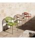 SILLA APILABLE ALUMINIO-RATTÁN PE 56 X 58 X 76 CM
