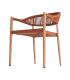 SILLA APILABLE ALUMINIO-RATTÁN PE 56 X 58 X 76 CM