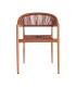 SILLA APILABLE ALUMINIO-RATTÁN PE 56 X 58 X 76 CM