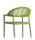 SILLA APILABLE ALUMINIO-RATTÁN PE 56 X 58 X 76 CM