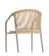 SILLA APILABLE ALUMINIO-RATTÁN PE 57 X 60 X 77,50 CM