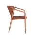 SILLA APILABLE ALUMINIO-RATTÁN PE 57 X 60 X 77,50 CM