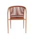 SILLA APILABLE ALUMINIO-RATTÁN PE 57 X 60 X 77,50 CM