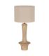 PANTALLA BEIGE TEJIDO ILUMINACIÓN 30 X 30 X 22 CM
