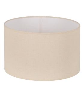 PANTALLA BEIGE TEJIDO ILUMINACIÓN 40 X 40 X 24 CM