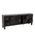 MUEBLE 8 CAJONES NEGRO-ORO MADERA 130 X 24 X 50,50 CM