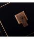 MUEBLE 8 CAJONES NEGRO-ORO MADERA 130 X 24 X 50,50 CM